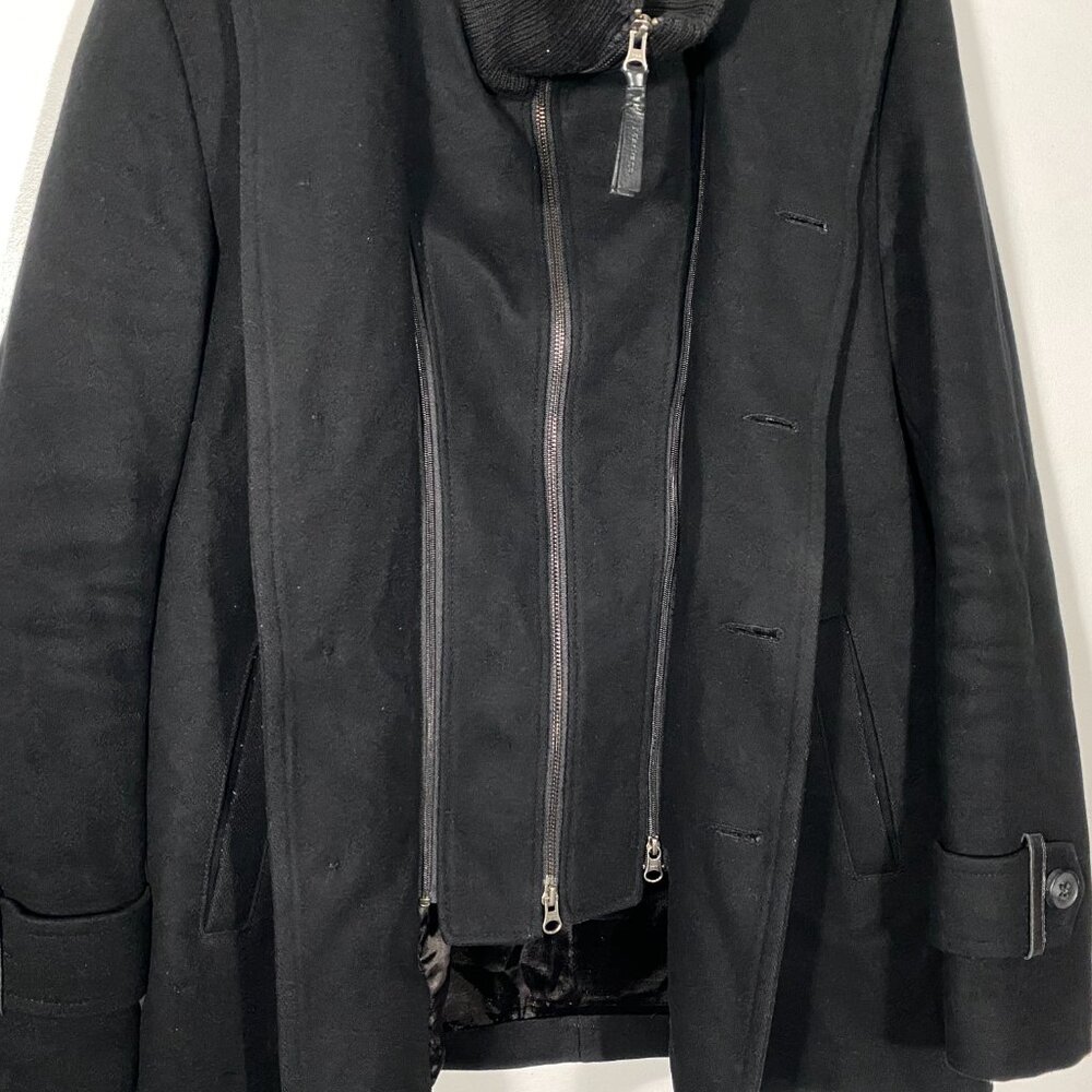 Mackage for Holt Renfrew 2-in-1 Convertible Wool Long Coat mens size Size 42 - Picture 10 of 10